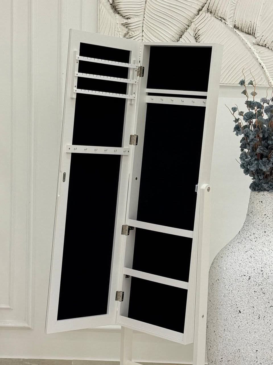 خزانة مجوهرات بمرآة طولية أنيقة | تنظيم مثالي واستخدام عملي Palestine -Global Market