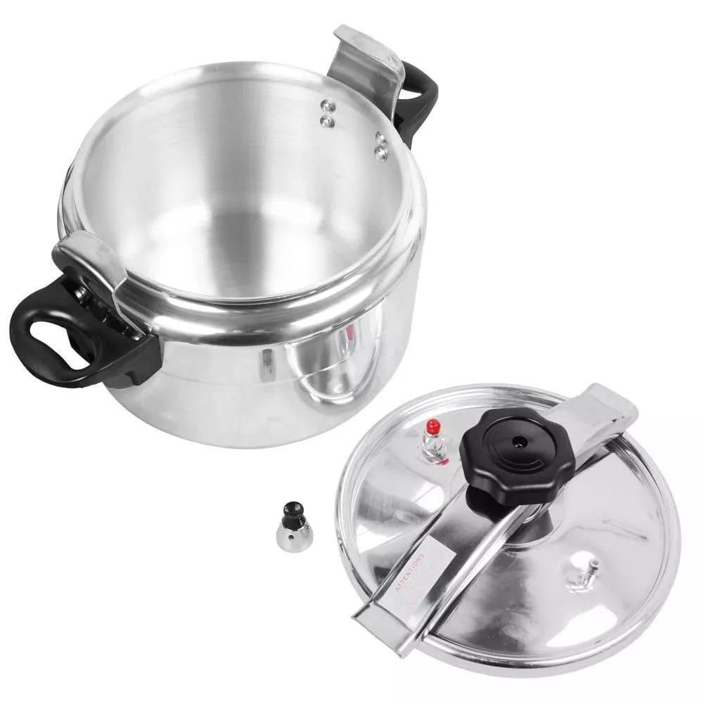 ✨ On the occasion of the month of goodness, enjoy the best pressure cooker! Queen ADC aluminum pressure cooker, with excellent quality and competitive prices. ✨ Features:
⭐ High quality
Safety valve
Perfect heat distribution
Easy to clean
Tight closure
✨ Save time and effort
Safe and easy to use
✅ Reinforced plastic handle
High quality aluminum
Guaranteed not to explode and leak Sizes: 6, 8, 10, 12, 18, 20 liters. Aluminum durability, Queen ADC brand.