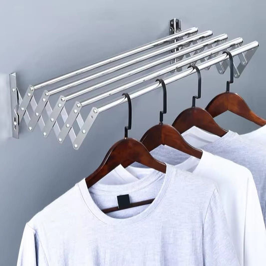 Wall-mounted clothesline