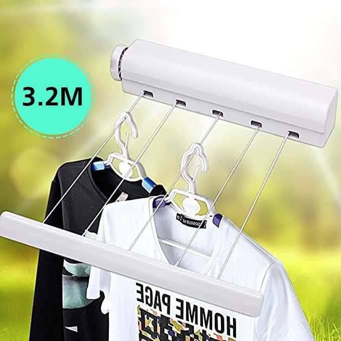 منشر ملابس جداري قابل للسحب Palestine -Global Market