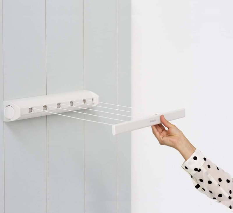 منشر ملابس جداري قابل للسحب Palestine -Global Market