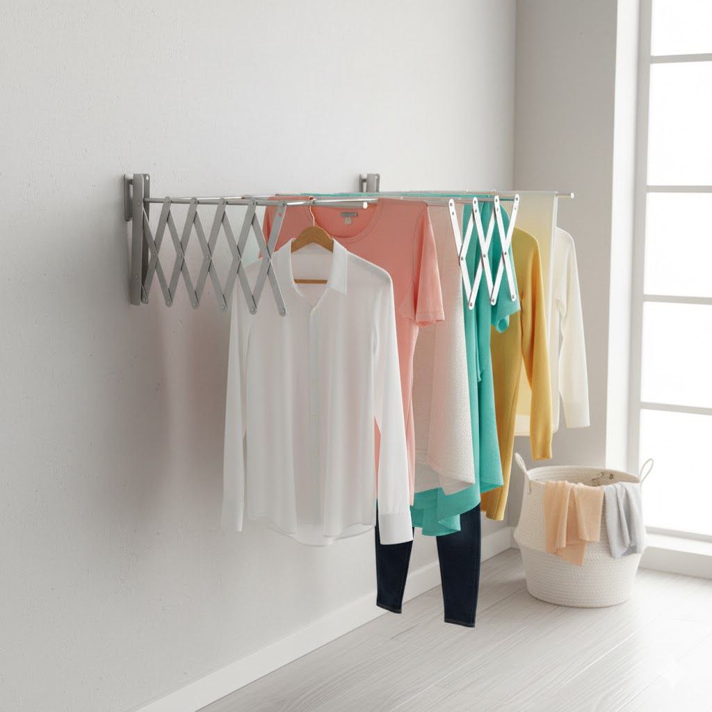 منشر غسيل جداري ألمنيوم قابل للطي Palestine -Global Market