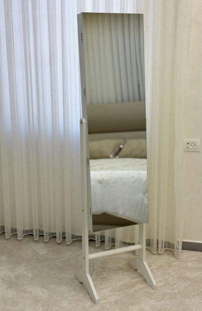 خزانة مجوهرات بمرآة طولية أنيقة | تنظيم مثالي واستخدام عملي Palestine -Global Market