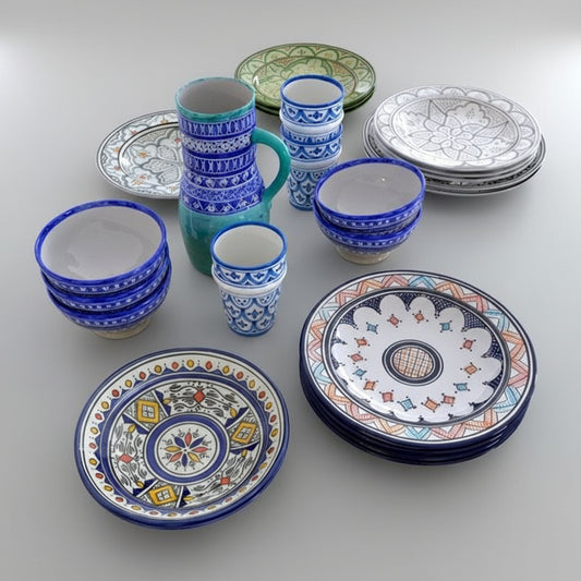 Porcelain plates