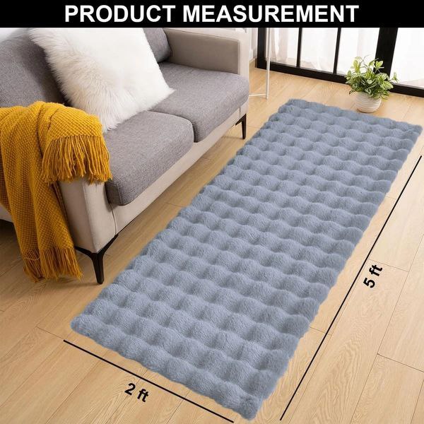 سجاد فقاعات فاخر - سجادة ناعمة سميكة للغرف والصالون | مقاسين 60×180 و 150×180 Palestine Global Market