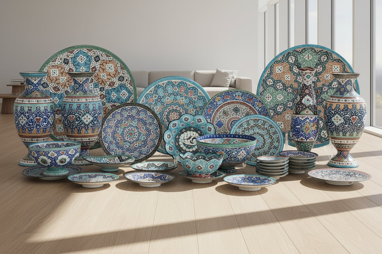 Palestinian porcelain plates