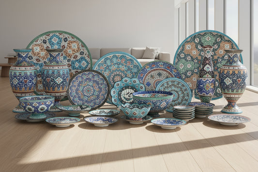 Palestinian porcelain plates