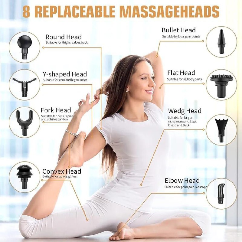 💥 مسدس مساج احترافي | 32 مستوى | تخفيف آلام العضلات والاسترخاء العميق Palestine -Global Market