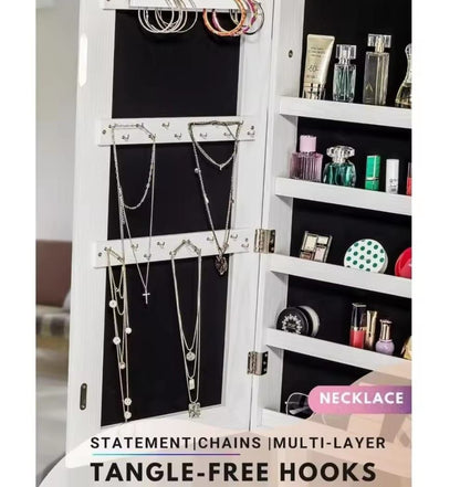 خزانة مجوهرات بمرآة طولية أنيقة | تنظيم مثالي واستخدام عملي Palestine -Global Market