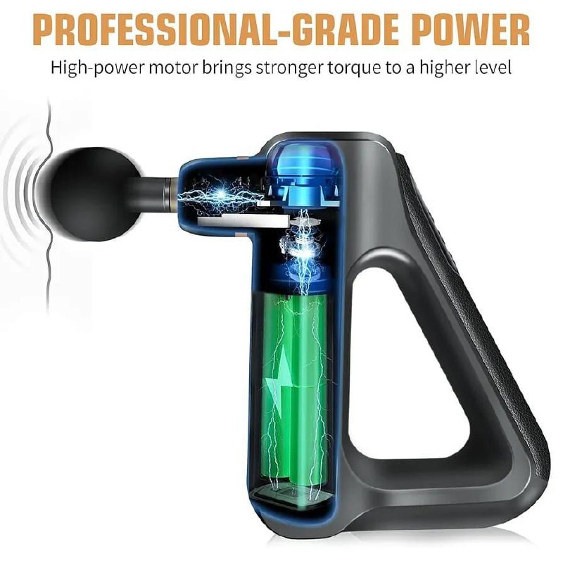 💥 مسدس مساج احترافي | 32 مستوى | تخفيف آلام العضلات والاسترخاء العميق Palestine -Global Market