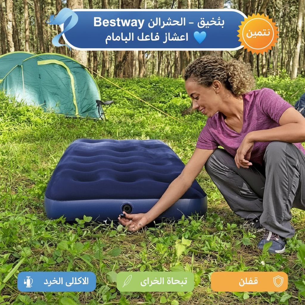 🛏️✨ فرشة هوائية أصلية من Bestway Palestine -Global Market