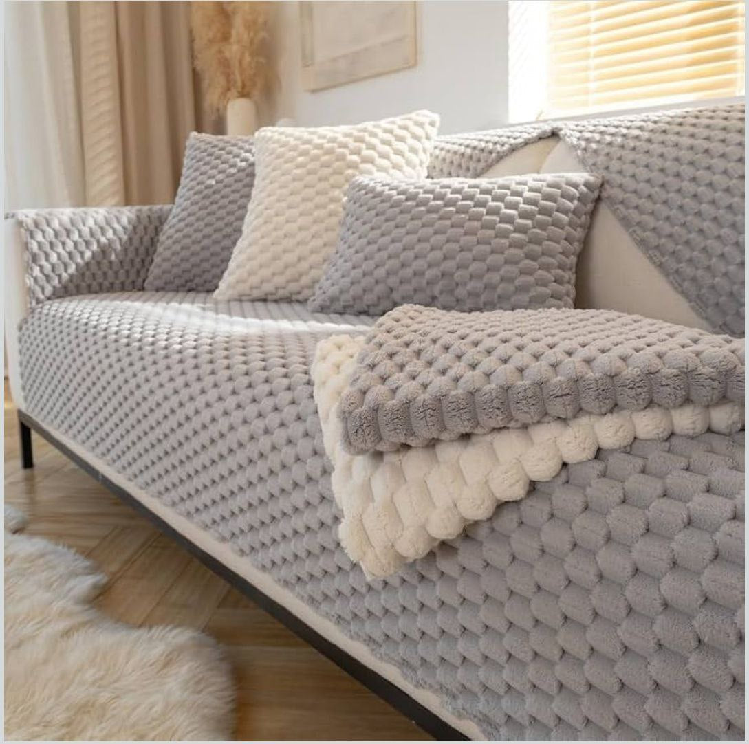 طقم كنب فرو الكرات الفاخر - تحفة شتوية لمنزلك Palestine -Global Market